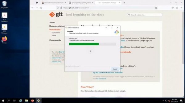 Failed to connect to repository : Error performing command: git ls-remote -h