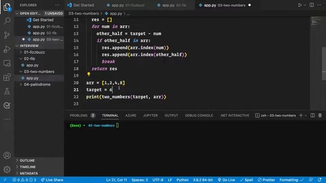 Interview problem #leetcode #two #numbers #developer #python смотреть онлайн