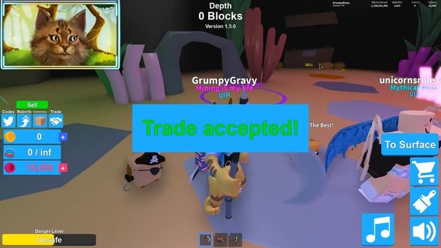 New Mythical Pet + Below 1,000 Blocks | Roblox Mining Simulator смотреть онлайн