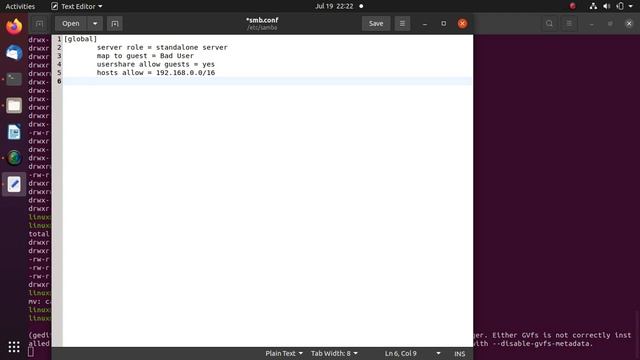 SAMBA_SETUP_SMB.CONF_Ubuntu20. #SMB, #SAMBA, #filetransfer, #WINDOWS10, #filesharing, #LINUX