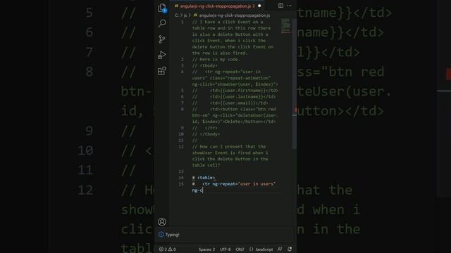 javascript - AngularJS ng-click stopPropagation смотреть онлайн