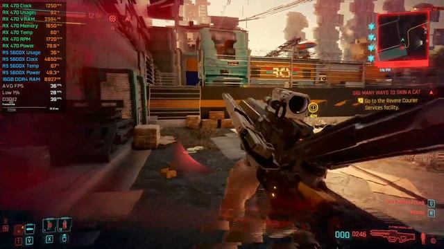 Cyberpunk 2077 (Patch 1.3) - RX 470 - Ryzen 5 5600X - FPS Test смотреть онлайн