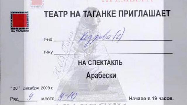 Гоголь "Арабески" Театр на Таганке. Премьера смотреть онлайн