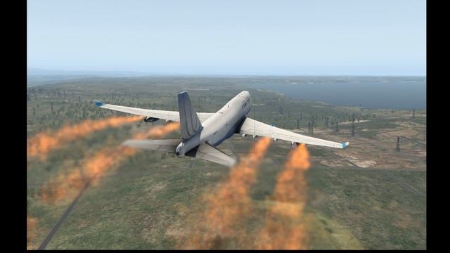 emergency water landing as 747's engines burst into flames смотреть онлайн