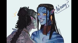Avatar 2 AONUNG AND NETEYAM COMICS №7– Do it now 💜💙 { That would be great } #avatar2 #neteyam