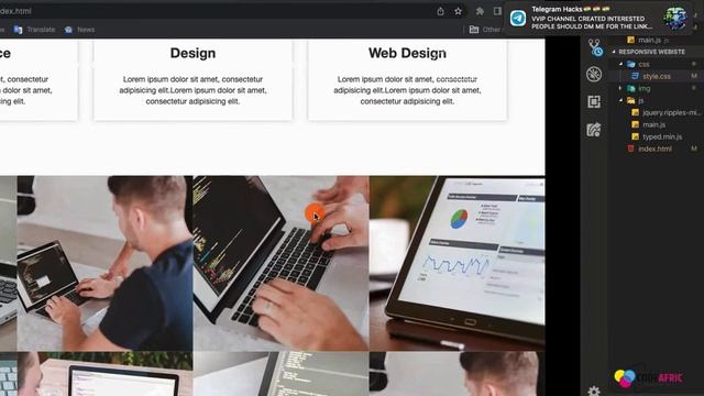 Build A Modern Responsive Website Using Html Css Bootstrap & Javascript Part 4 смотреть онлайн