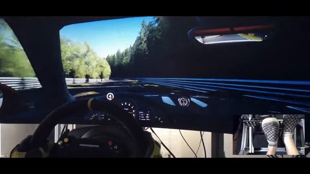 Super Ultra Wide Monitor Simracing. Porsche 911 GT3RS - Nordschleife смотреть онлайн