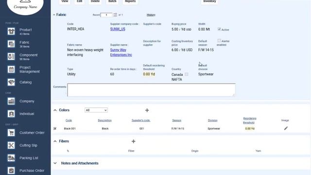 Purchase order | Fabric & Component смотреть онлайн