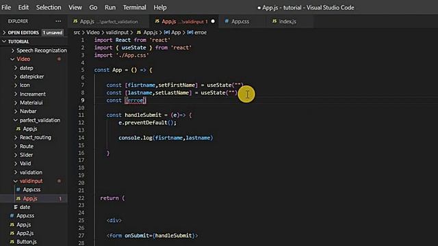 Validation In React Js in form in hindi | Part-9 смотреть онлайн