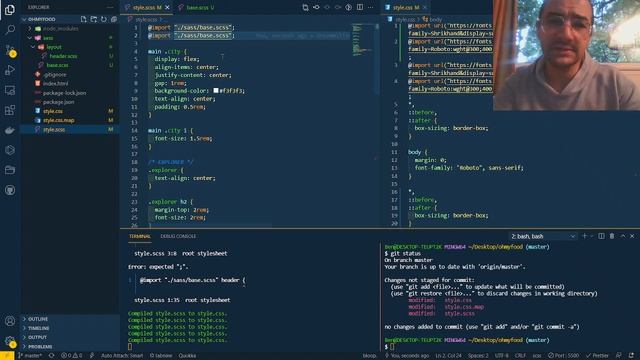 OhMyFood 10 CSS to Sass Refactoring смотреть онлайн