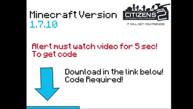 Minecraft Citizens 1.7.10 Download! 2015 UPDATED WORKS!!!!!!!!!!!!!!!! смотреть онлайн