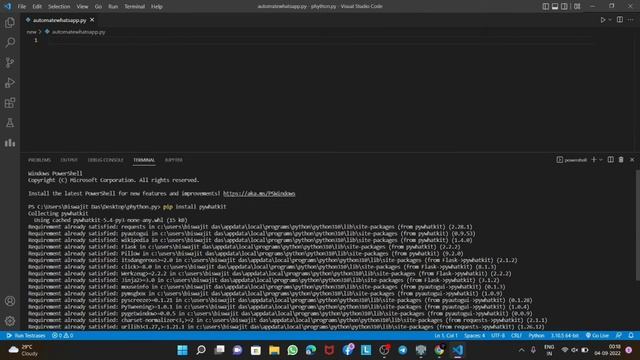 Automate WhatsApp message || Hack WhatsApp || WhatsApp trick || Learn Python || Python Project #hac смотреть онлайн