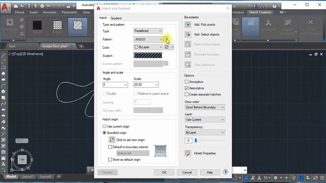 HOW TO MAKE HATCH IN AUTOCAD - CLASS 11 смотреть онлайн