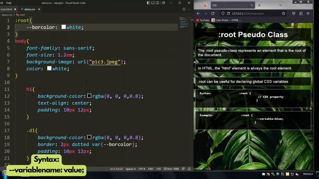 CSS :root Pseudo Class | Part-20(c) | In Hindi @CodeWithRenuka смотреть онлайн