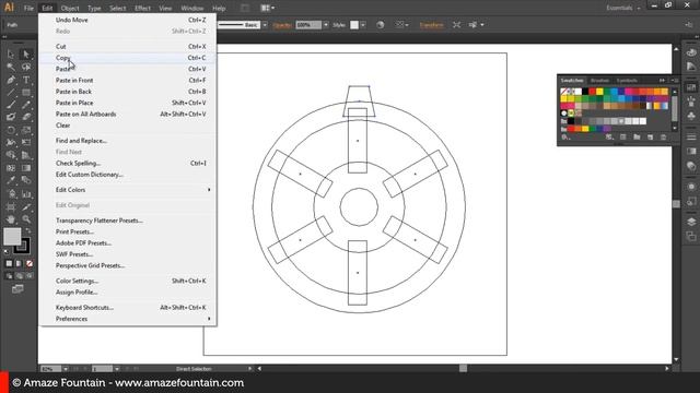 ILLUSTRATOR TUTORIAL: How To Create Gear Wheel (Illustrator Graphics Design Tutorial) смотреть онлайн