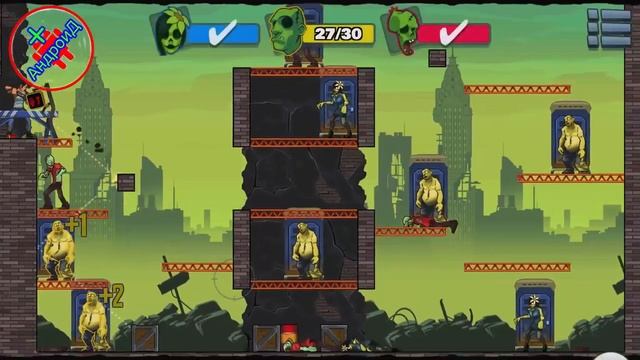 Stupid Zombies 3 Android Gameplay???геймплей игры смотреть онлайн