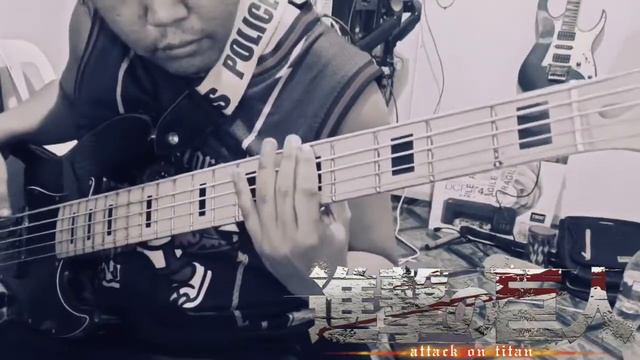 SiM - The Rumbling bass cover смотреть онлайн