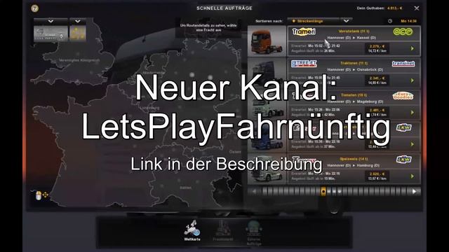 Neuer Kanal: LetsPlayFahrnünftig - ETS2 - Euro Truck Simulator 2 PC Game zocken смотреть онлайн