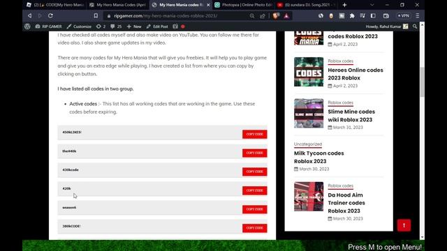All *New* My Hero Mania Codes 2023 | Codes for My Hero Mania - Roblox Code смотреть онлайн