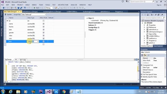 creating new table in SQL database смотреть онлайн