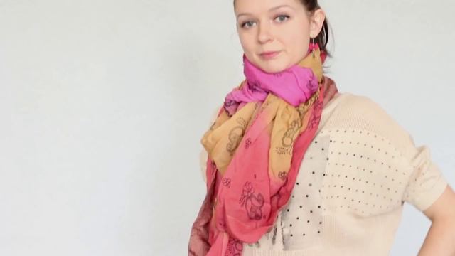 Как завязать шарф или палантин 5 способов/ DIY ? Afinka смотреть онлайн