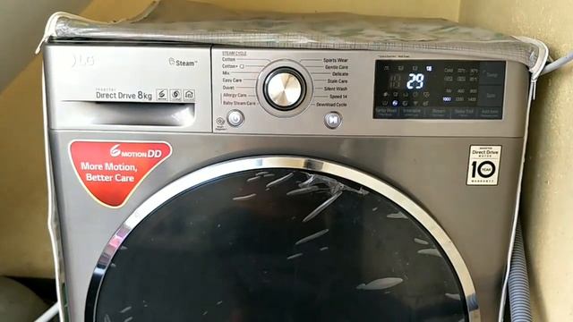LG Front Loading Washing Machine Demo || 8KG Fully Automatic ||
