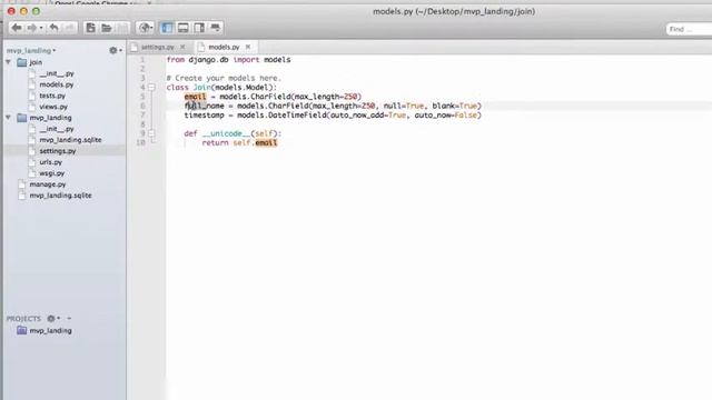 Django Tutorial -- MVP Landing Page: Add Join Model (2 of 17) Coding For Entrepreneurs смотреть онлайн