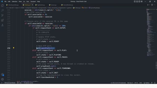 Video Streaming with RTSP and RTP смотреть онлайн