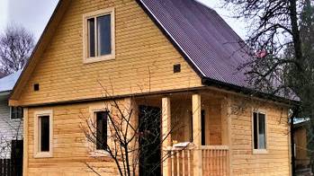 Парят тело - воспаряет душа! Компактная Баня 6х6 с мансардой под ключ в Чеховском районе МО смотреть онлайн