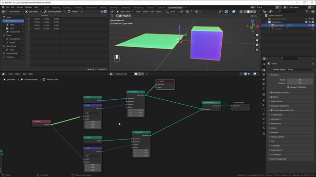 Fields and Attributes - Geometry Nodes for Beginners смотреть онлайн