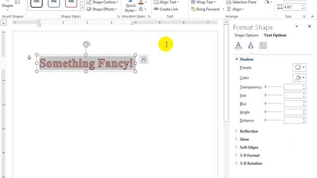 Word 2016: Create & Edit WordArt