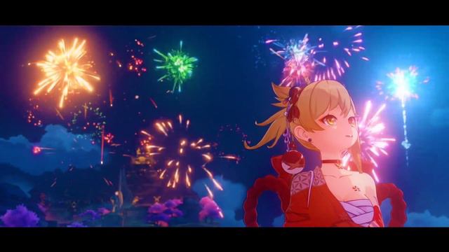 Genshin Impact Yoimiya Demo Trailer PV JAPANESE DUB w/ Eng Sub смотреть онлайн