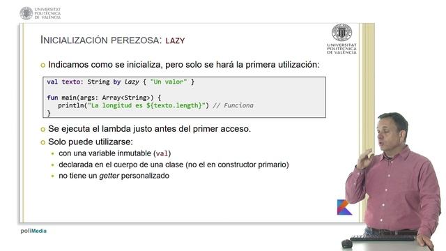 Inicialización de propiedades lateinit vs lazy смотреть онлайн