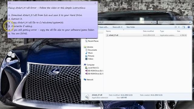 D3dx9_37.dll Download and Fixing D3dx9_37.dll Error смотреть онлайн