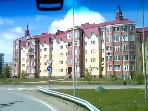Дорога через реку Юганская ОБЬ по мосту в город Нефтеюганск (ХМАО Югра) смотреть онлайн
