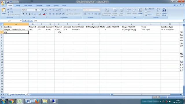 Bulk Upload Questions Using Excel Template смотреть онлайн