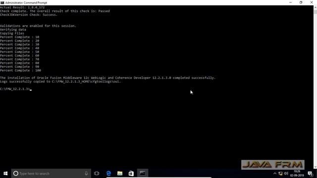 Oracle Weblogic Server 12.2.1.3 Installation from Dev Zip Archive Windows 10 using Oracle JDK 8 смотреть онлайн