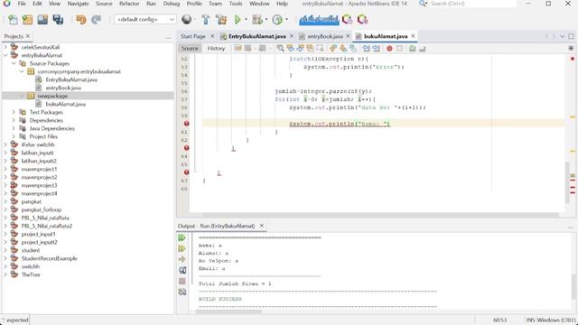 Project Based Learning#6 - Membuat Java Class - Entry Buku Alamat смотреть онлайн