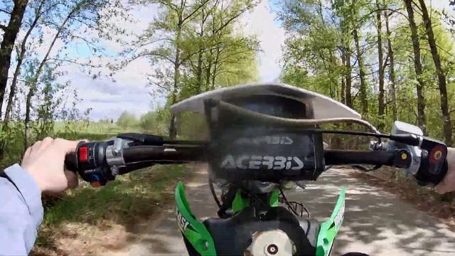 В поиске угла. Учусь стантить на питбайке. 2 часть. смотреть онлайн