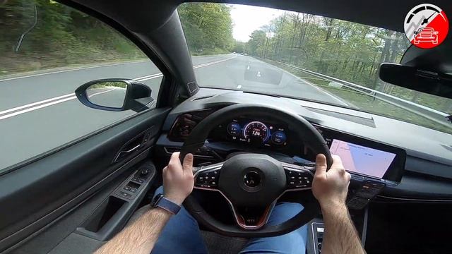VW Golf 8 GTI 245ps (2021) | POV Test drive 0-100 km/h acceleration, sound | by AutocruiseTV смотреть онлайн