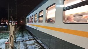 Электропоезд РЖД ЦППК ЭП2Д-009 Икша - Москва прибывает на станцию Водники D1 МЦД Москва