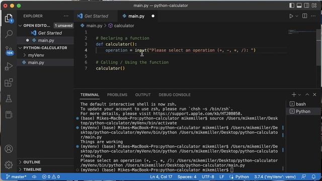 Python Calculator 2023 Easy Project For Portfolio смотреть онлайн