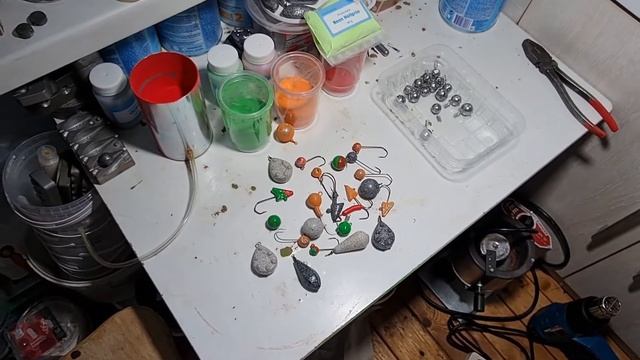 Покраска чебурашек,джиг головок и грузов. смотреть онлайн