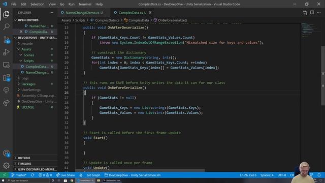 Unity Tutorial: Serialization Tricks смотреть онлайн