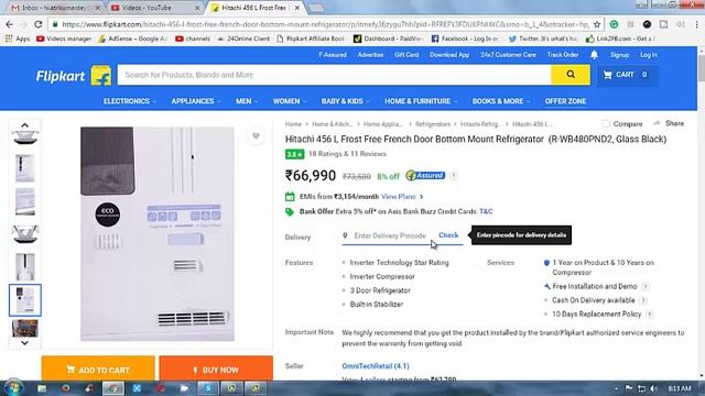Insiders View Of Hitachi 456 L Frost Free French Door Bottom Mount Refrigerator смотреть онлайн