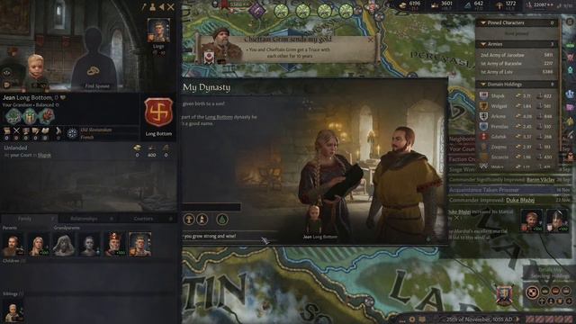 Crusader Kings 3: Zero Stat Man Let's Play P8 смотреть онлайн