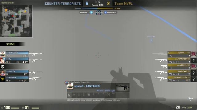 Space Soldiers (1) - MVPL Team (0) MP CS: GO Turnuvası İlk Tur Maçları смотреть онлайн