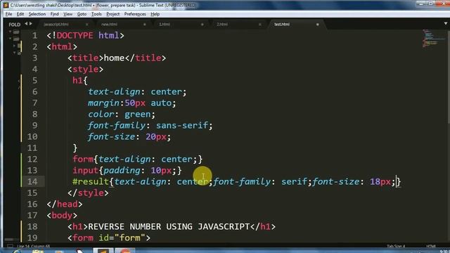 Reverse number program using HTML and JavaScript project смотреть онлайн