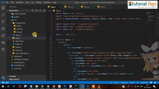 Part 2 (2022) - Router Configuration | ReactJs CRUD / Insert Update Delete Tutorial смотреть онлайн