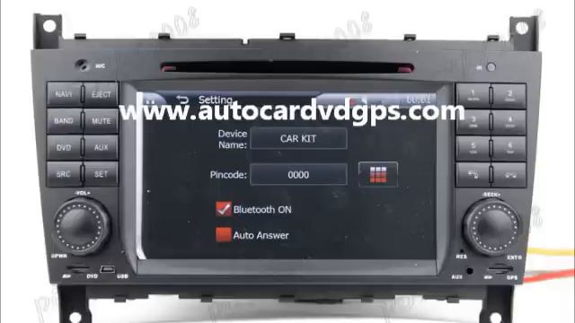 MERCEDES-BENZ C-Class W203 Car GPS Navi DVD Player www.autocardvdgps.com смотреть онлайн